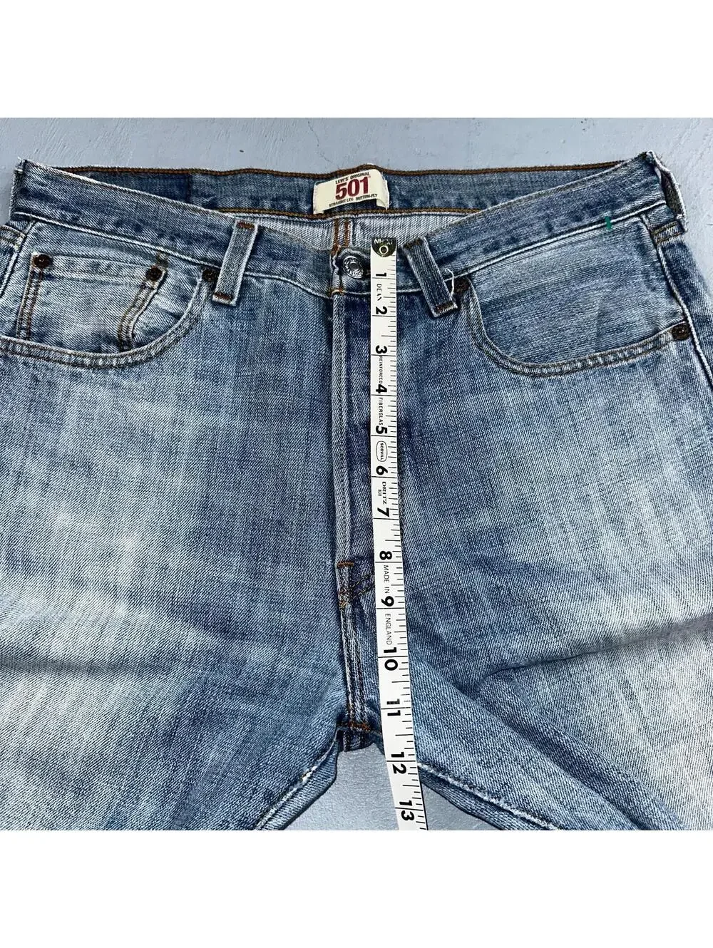 Levis 501 Vintage Y2K XX Straight Leg Jeans Blue Light Wash 34x34 Act 33x32